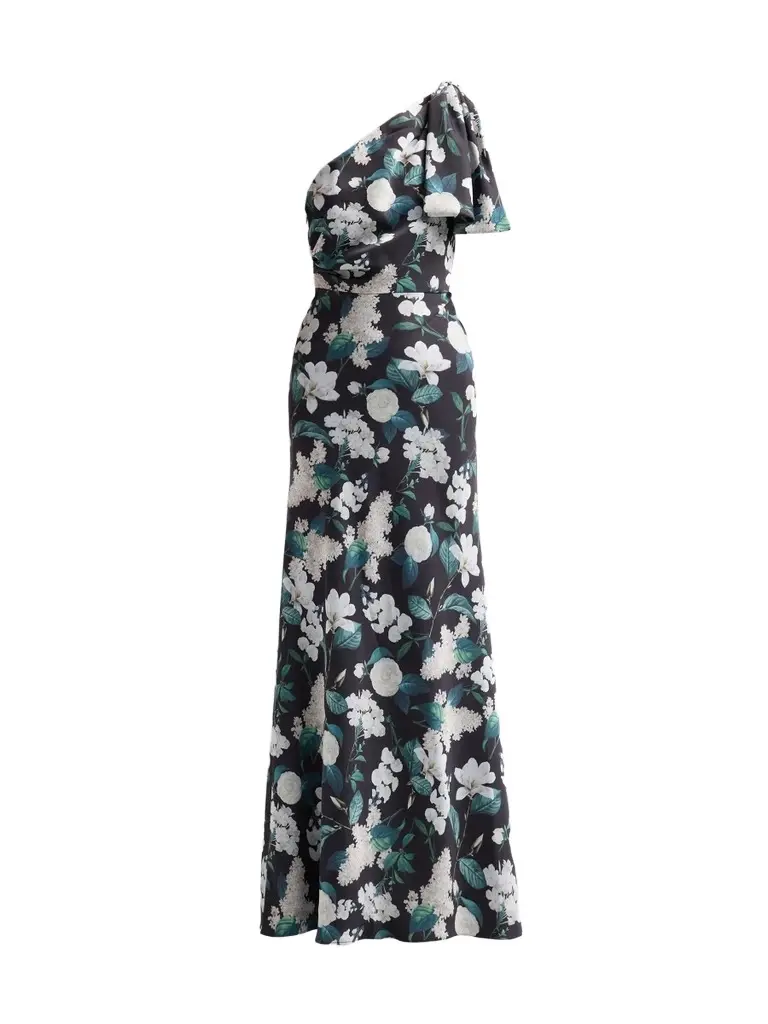 Noir Sachin & Babi Women's Aubrey Floral One-Shoulder Gown