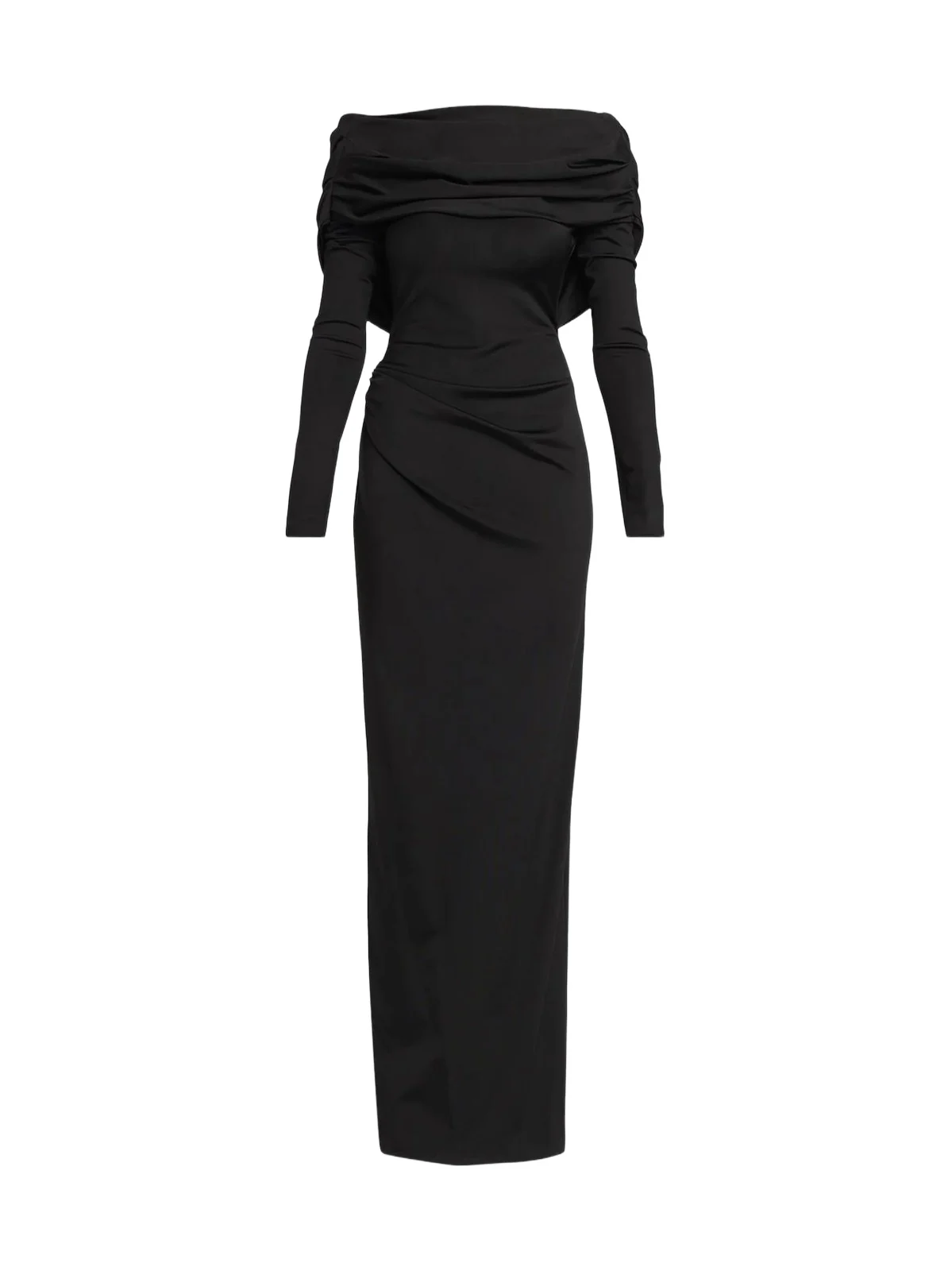 Lela Rose Women's Draped Off-the-Shoulder Jersey Gown