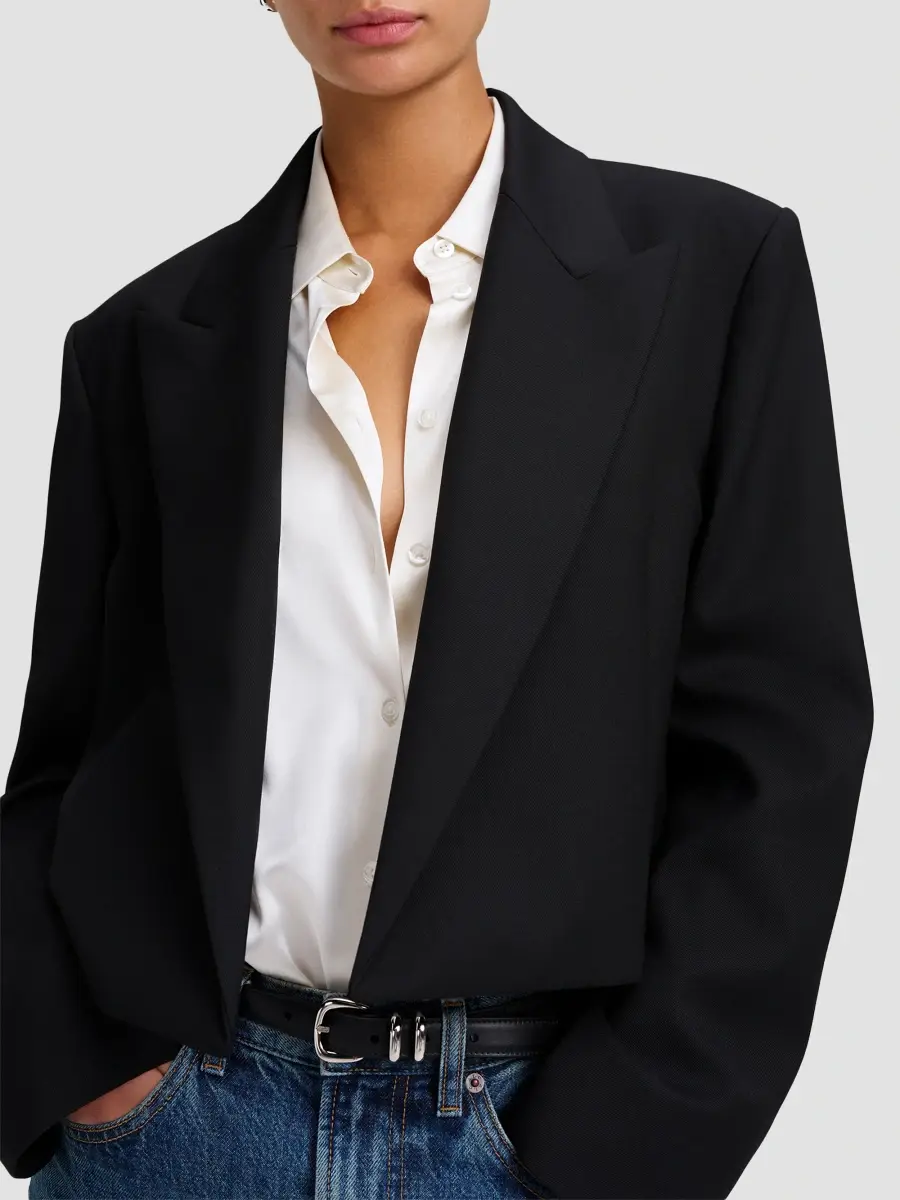 A.L.C. A. L.C. Women's Cass Wool-Blend Crop Jacket | Thumbnail 5 A.L.C. A. L.C. Women's Cass Wool-Blend Crop Jacket | Thumbnail 5