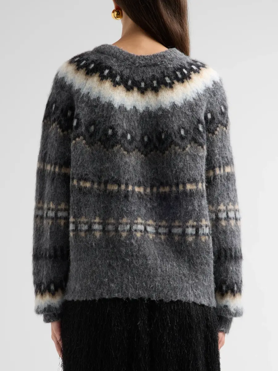 A.L.C. A. L.C. Women's Clara Fair Isle-Style Alpaca-Wool Sweater | Thumbnail 3