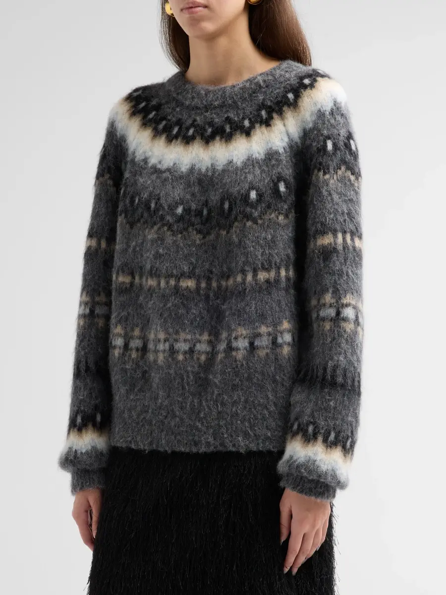 A.L.C. A. L.C. Women's Clara Fair Isle-Style Alpaca-Wool Sweater | Thumbnail 4
