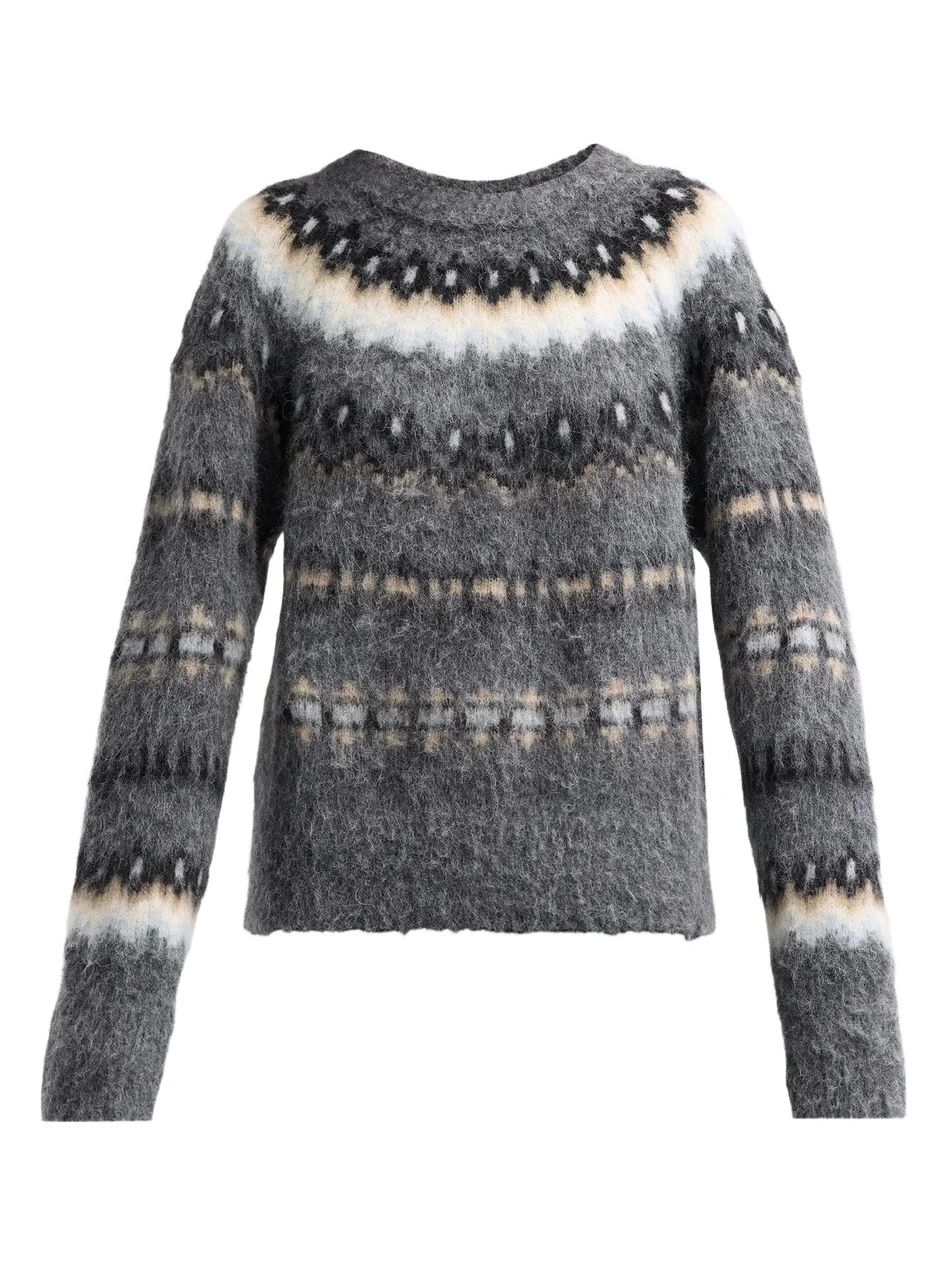 A. L.C. Women's Clara Fair Isle-Style Alpaca-Wool Sweater A. L.C. Women's Clara Fair Isle-Style Alpaca-Wool Sweater