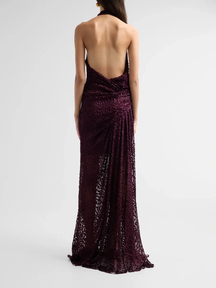A.L.C. A. L.C. Women's Paloma Burnout Silk-Blend Velvet Gown | Thumbnail 3 A.L.C. A. L.C. Women's Paloma Burnout Silk-Blend Velvet Gown | Thumbnail 3