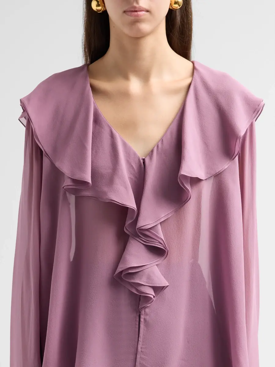 A.L.C. A. L.C. Women's Colette Silk Ruffle-Trim Top | Thumbnail 5 A.L.C. A. L.C. Women's Colette Silk Ruffle-Trim Top | Thumbnail 5