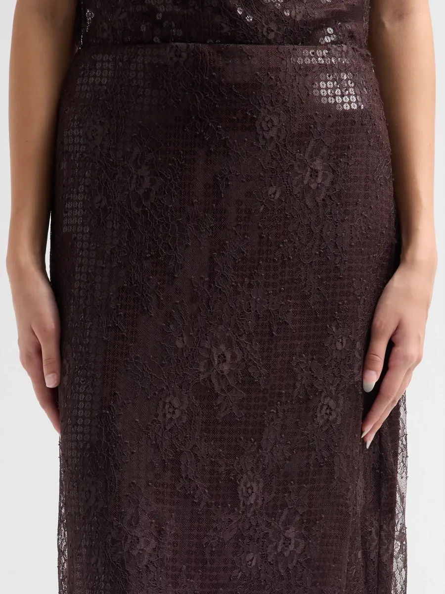 A.L.C. A. L.C. Women's Ava Sequined Floral Lace Midi Skirt | Thumbnail 5 A.L.C. A. L.C. Women's Ava Sequined Floral Lace Midi Skirt | Thumbnail 5