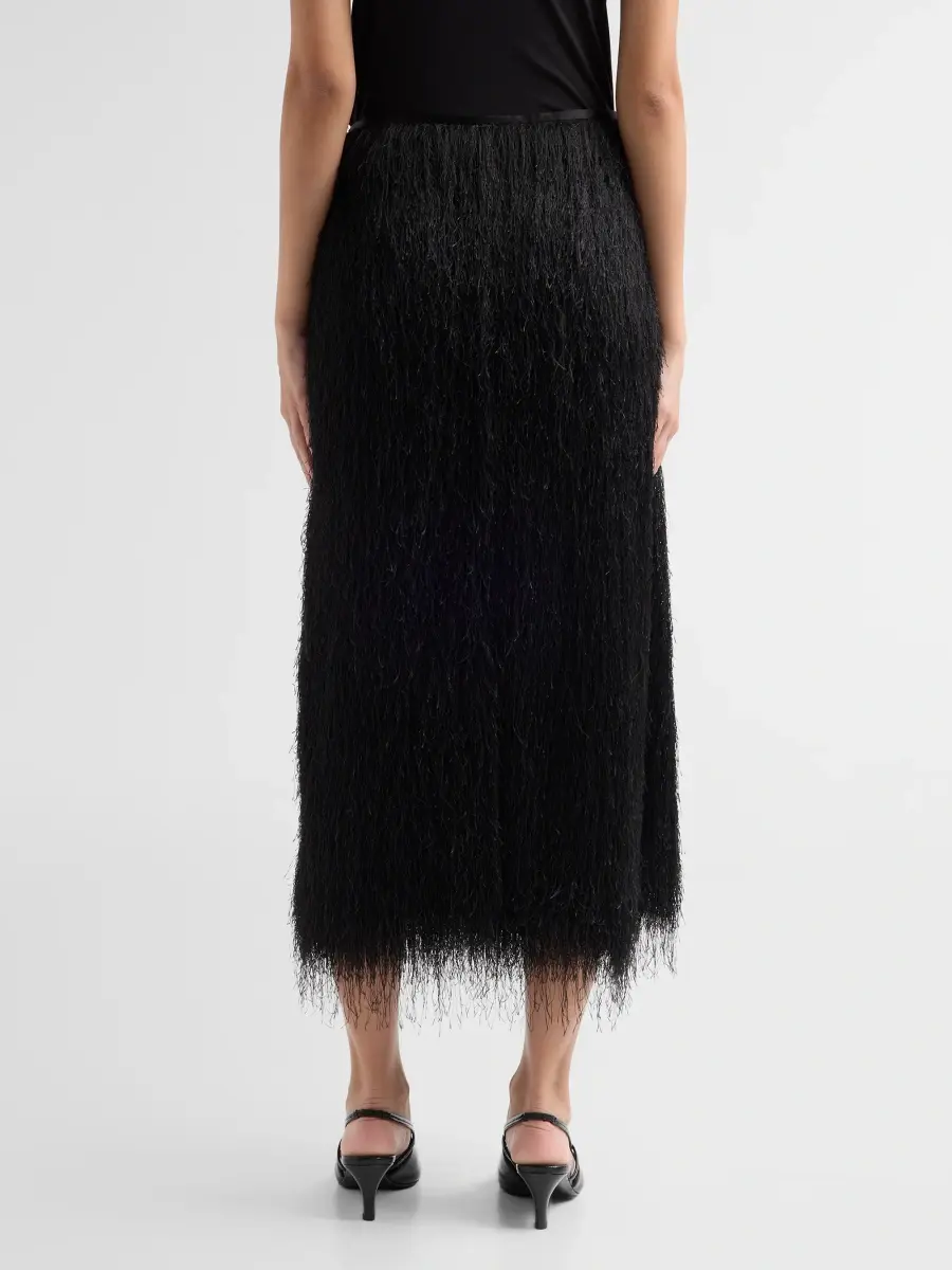 A.L.C. A. L.C. Women's Phoebe Fringed Midi Skirt | Thumbnail 3 A.L.C. A. L.C. Women's Phoebe Fringed Midi Skirt | Thumbnail 3