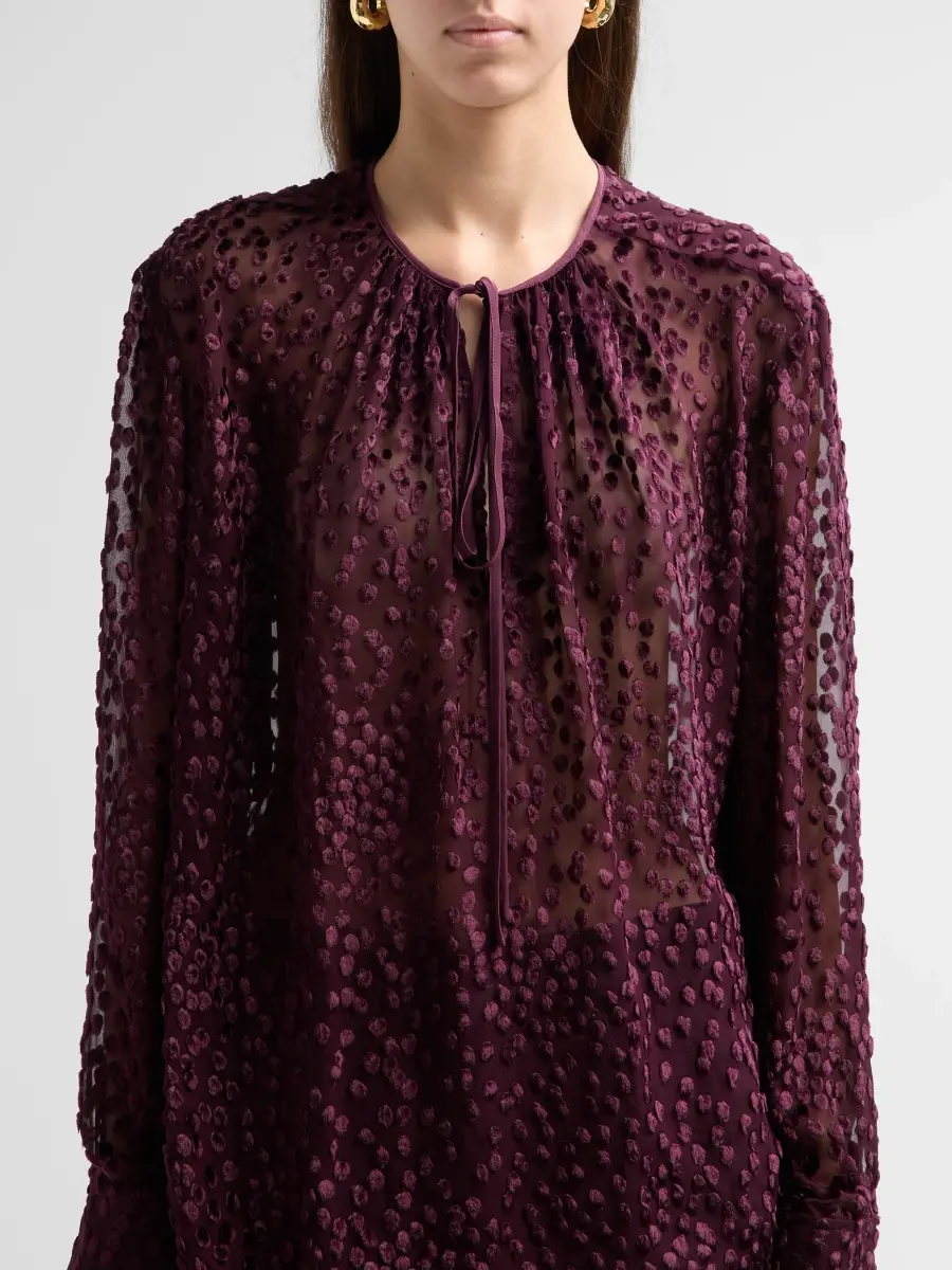A.L.C. A. L.C. Women's Aurelia Semi-Sheer Silk-Blend Blouse | Thumbnail 5 A.L.C. A. L.C. Women's Aurelia Semi-Sheer Silk-Blend Blouse | Thumbnail 5