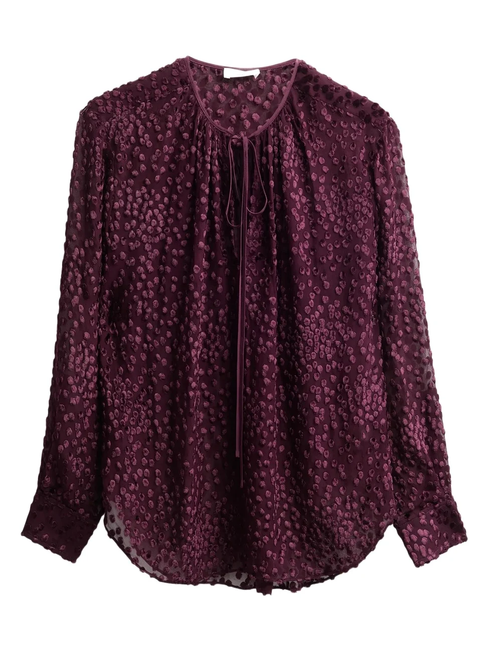 A. L.C. Women's Aurelia Semi-Sheer Silk-Blend Blouse A. L.C. Women's Aurelia Semi-Sheer Silk-Blend Blouse