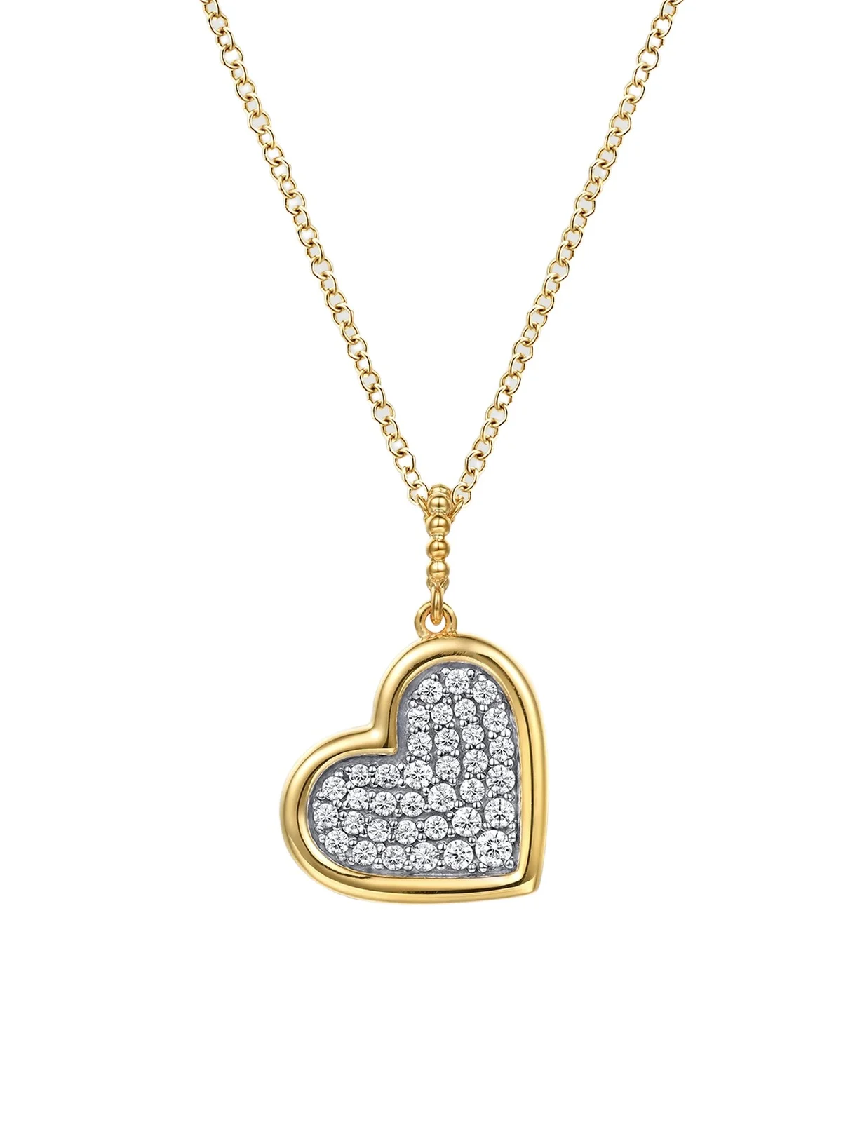 Women's Bujukan Two-Tone 14K Gold & 0.25 TCW Diamond Heart Pendant Necklace