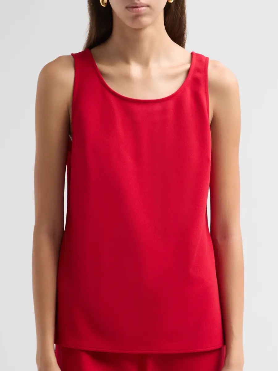 Ming Wang Women's Stretch Deco-Crepe Scoopneck Tank | Thumbnail 5 Ming Wang Women's Stretch Deco-Crepe Scoopneck Tank | Thumbnail 5