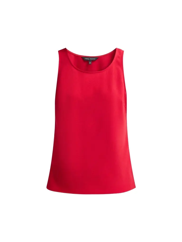 Women's Stretch Deco-Crepe Scoopneck Tank Women's Stretch Deco-Crepe Scoopneck Tank