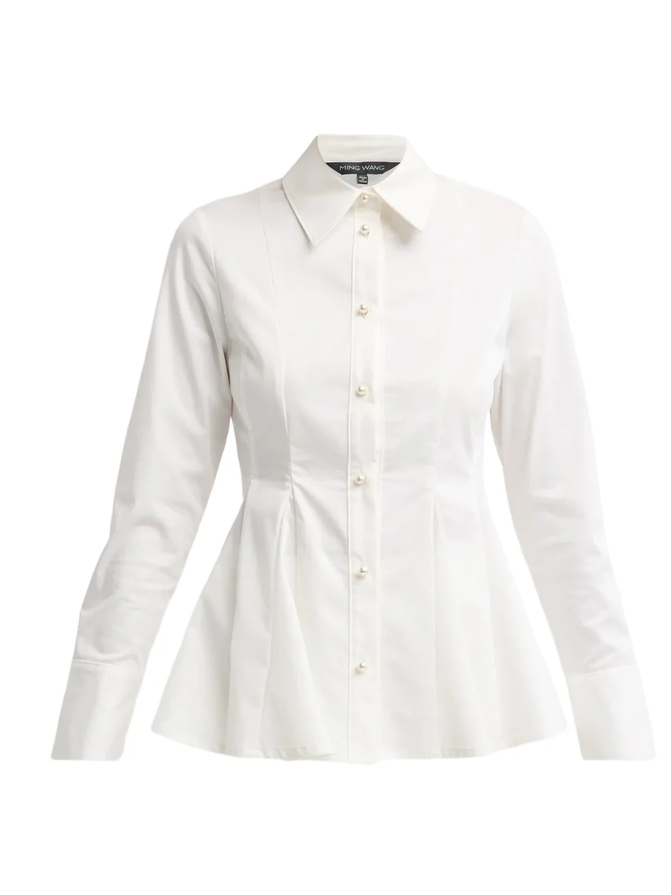 Women's x Anna Marie Peplum Stretch-Cotton Blouse Women's x Anna Marie Peplum Stretch-Cotton Blouse
