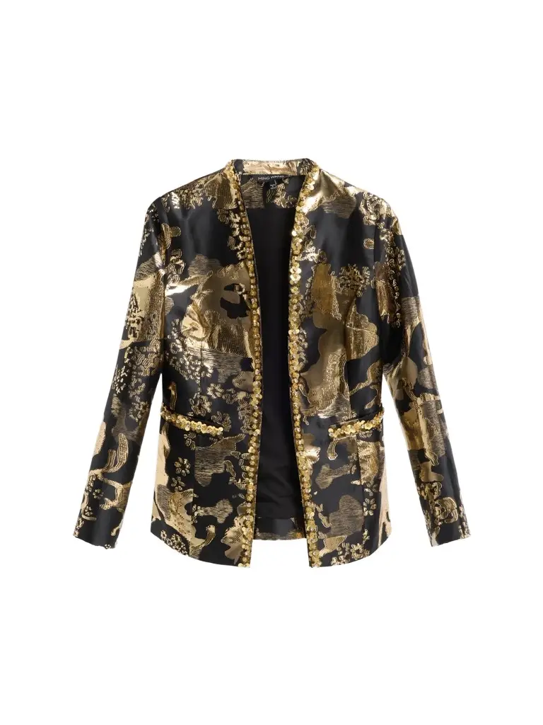 Women's Embellished Metallic-Jacquard Jacket Women's Embellished Metallic-Jacquard Jacket