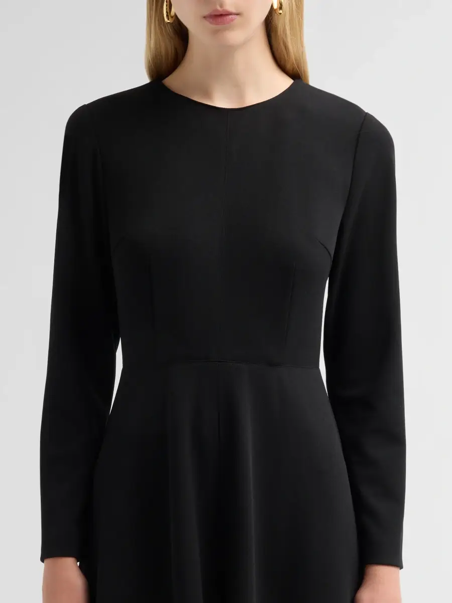 Ming Wang Women's Stretch-Deco Crepe A-Line Midi Dress | Thumbnail 5 Ming Wang Women's Stretch-Deco Crepe A-Line Midi Dress | Thumbnail 5