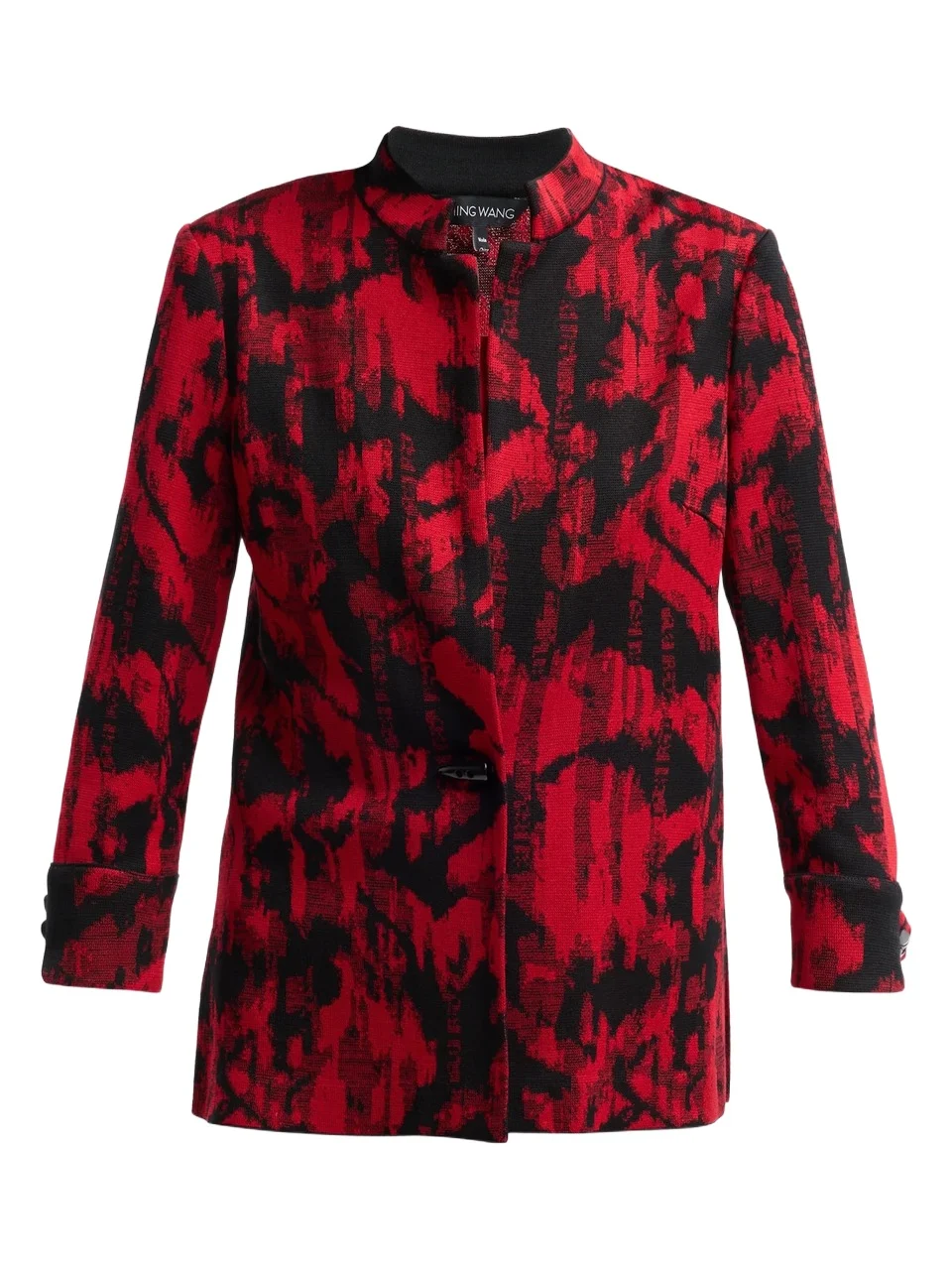 Women's Classic Abstract Flat Knit Jacket