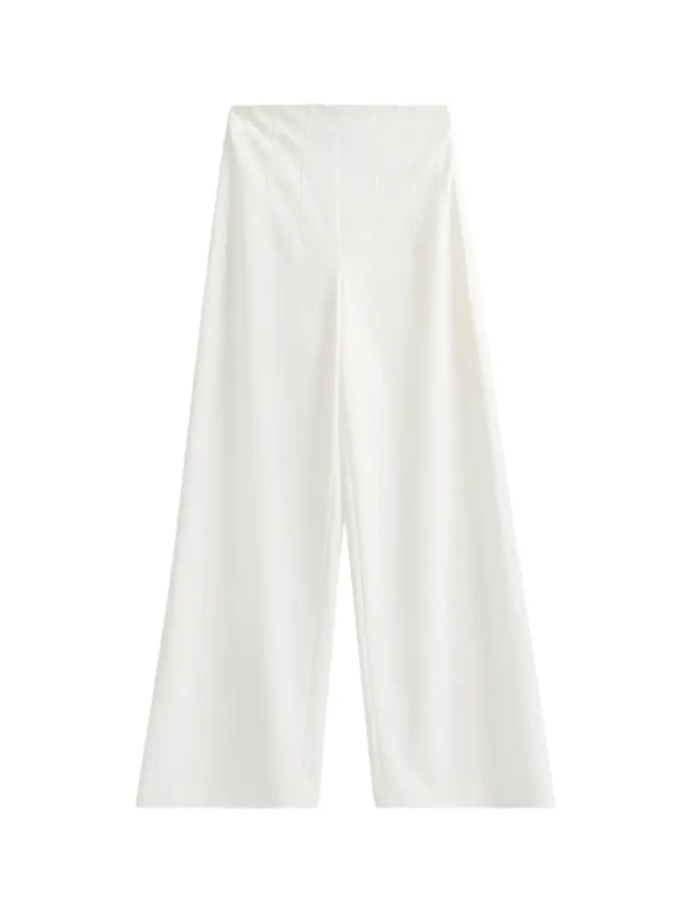 Women's Pintuck Stretch Deco Crepe Wide-Leg Pants Women's Pintuck Stretch Deco Crepe Wide-Leg Pants