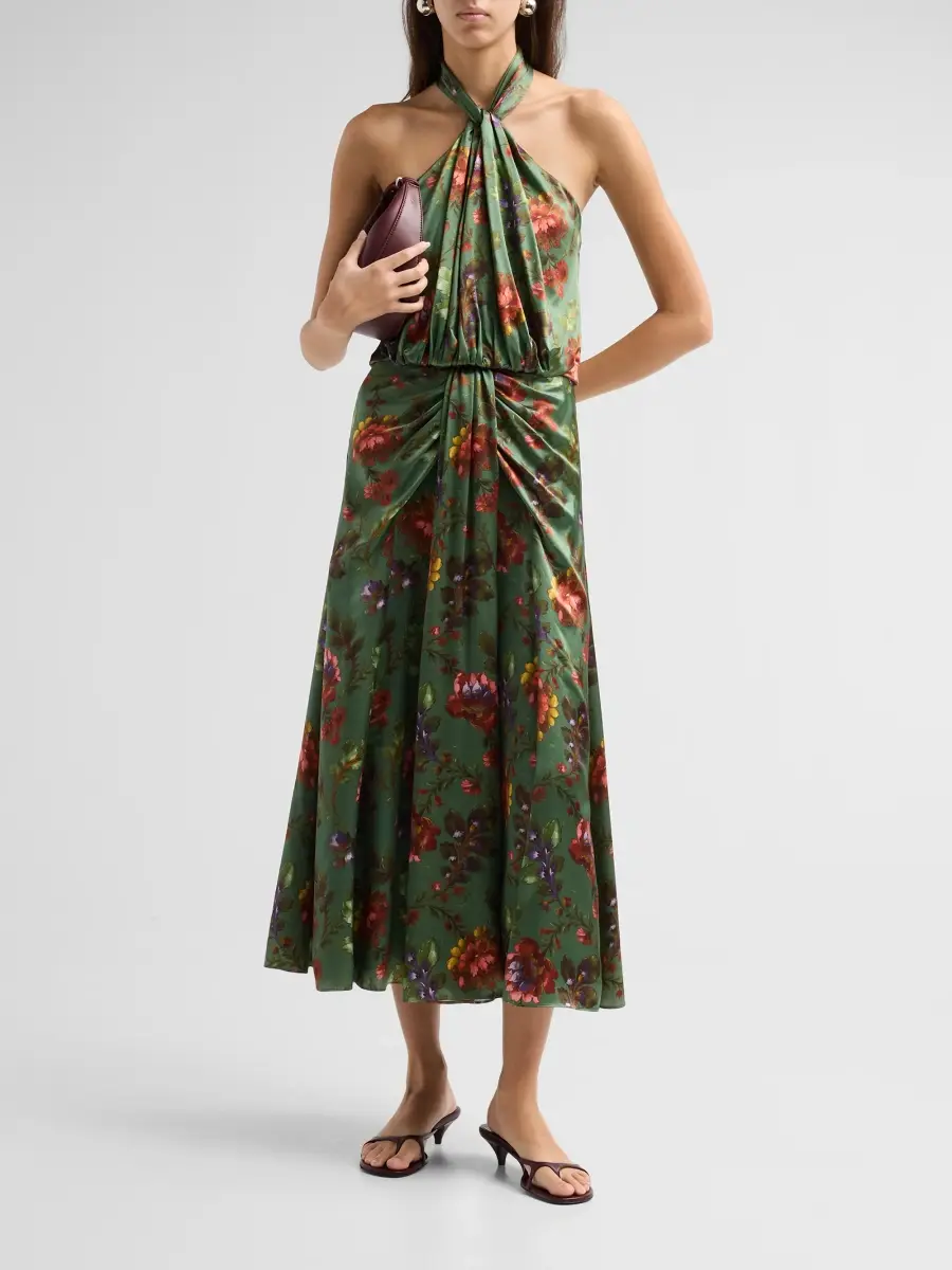 Cinq à Sept Women's Floral A-Line Midi Dress | Thumbnail 2 Cinq à Sept Women's Floral A-Line Midi Dress | Thumbnail 2