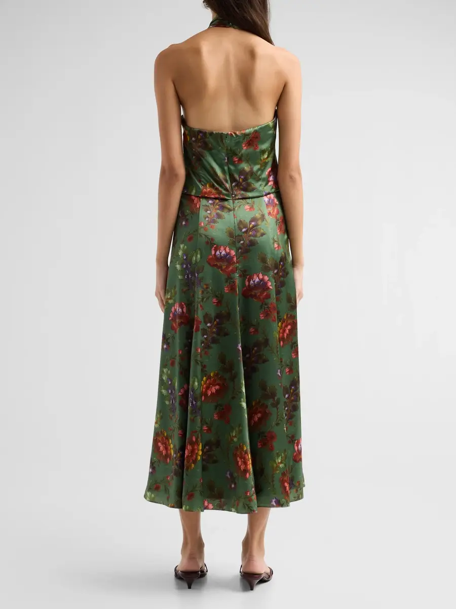 Cinq à Sept Women's Floral A-Line Midi Dress | Thumbnail 3 Cinq à Sept Women's Floral A-Line Midi Dress | Thumbnail 3