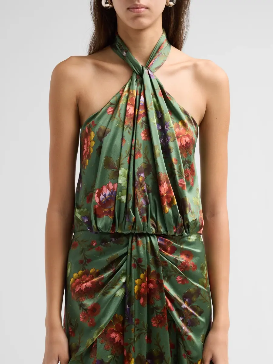 Cinq à Sept Women's Floral A-Line Midi Dress | Thumbnail 5 Cinq à Sept Women's Floral A-Line Midi Dress | Thumbnail 5