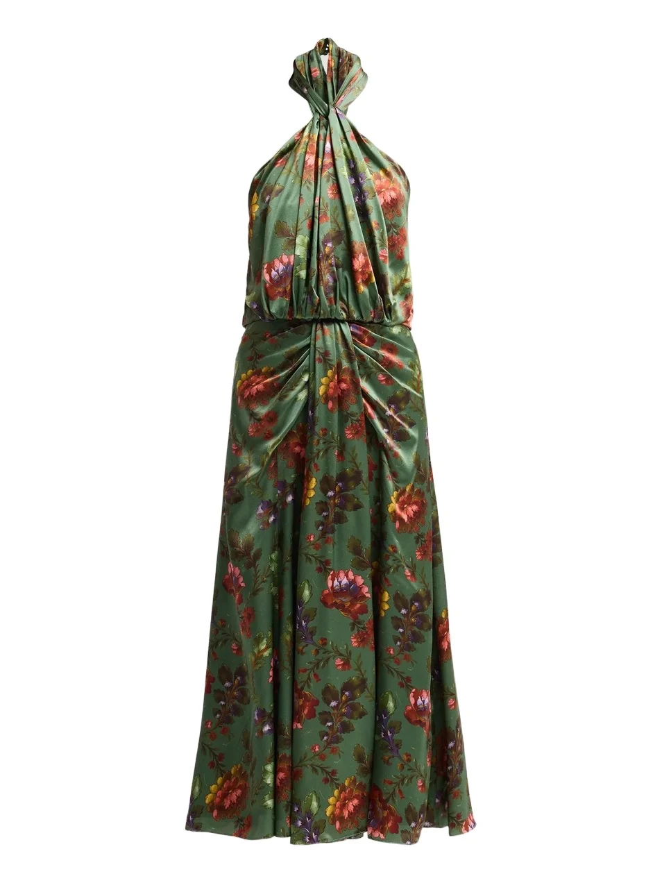 Women's Floral A-Line Midi Dress Women's Floral A-Line Midi Dress
