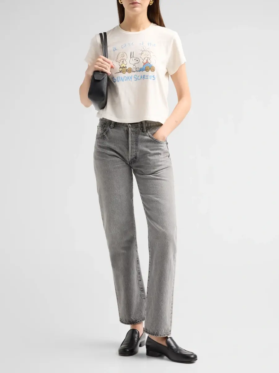 RE/DONE Women's '50s Scaries Boxy T-Shirt | Thumbnail 2 RE/DONE Women's '50s Scaries Boxy T-Shirt | Thumbnail 2