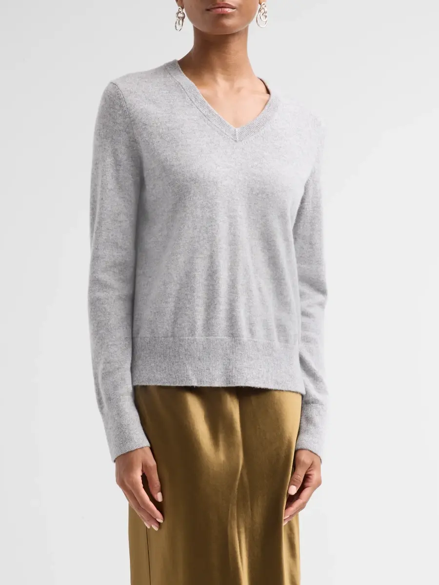 Vince Women's Cashmere V-Neck Sweater | Thumbnail 4