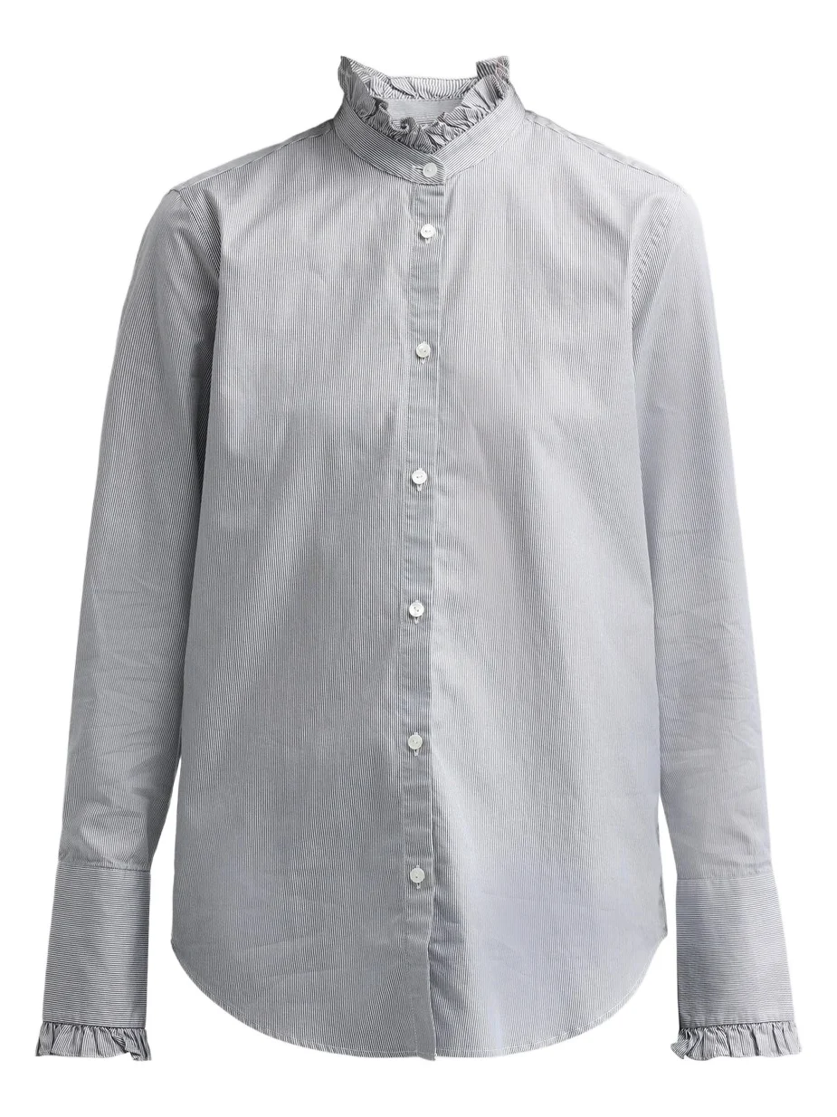 Women's Elio Cotton Ruffle Collar Shirt Women's Elio Cotton Ruffle Collar Shirt