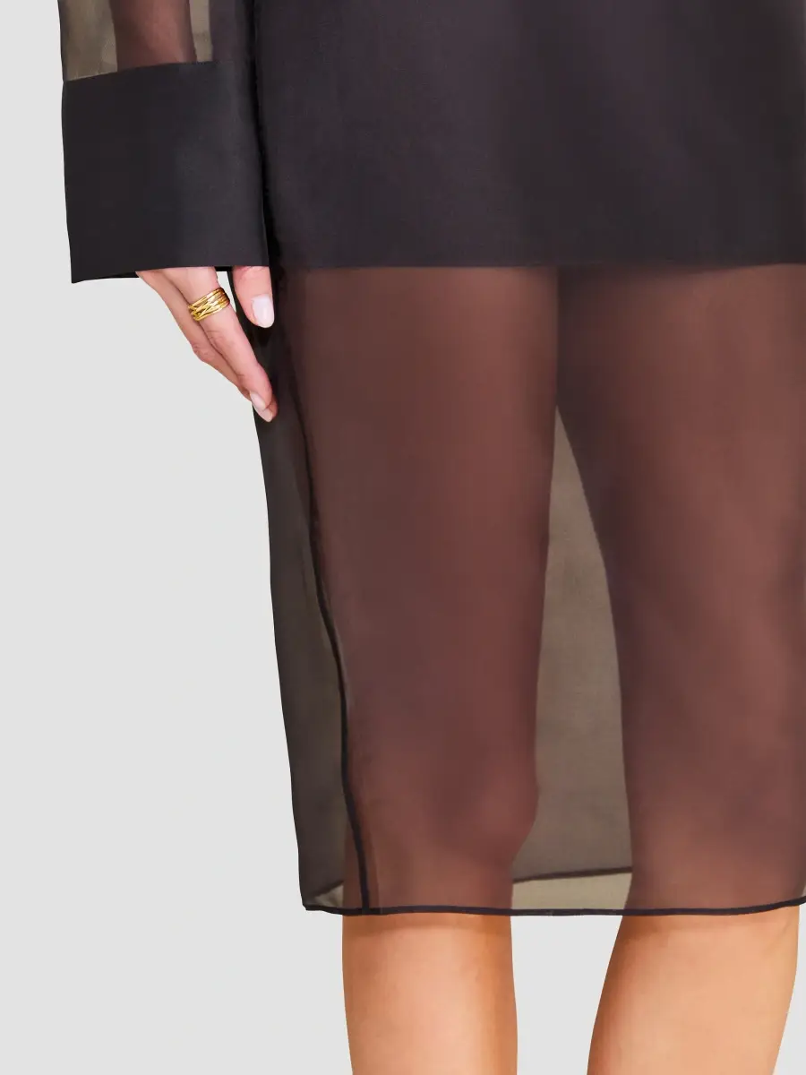 SEROYA Women's Elda Sheer Midi Skirt | Thumbnail 5 SEROYA Women's Elda Sheer Midi Skirt | Thumbnail 5