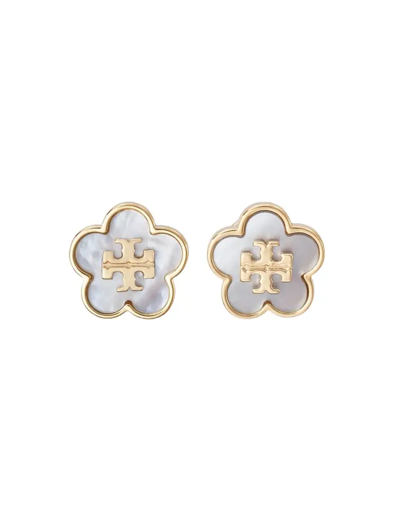 Women's Forget Me Not 18K-Gold-Plated & Mother-of-Pearl Stud Earrings Women's Forget Me Not 18K-Gold-Plated & Mother-of-Pearl Stud Earrings