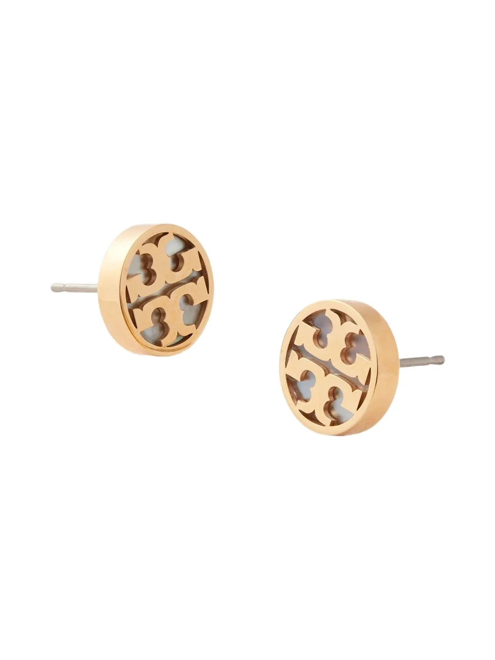 Women's 18K-Gold-Plated & Mother-of-Pearl Stud Earrings Women's 18K-Gold-Plated & Mother-of-Pearl Stud Earrings