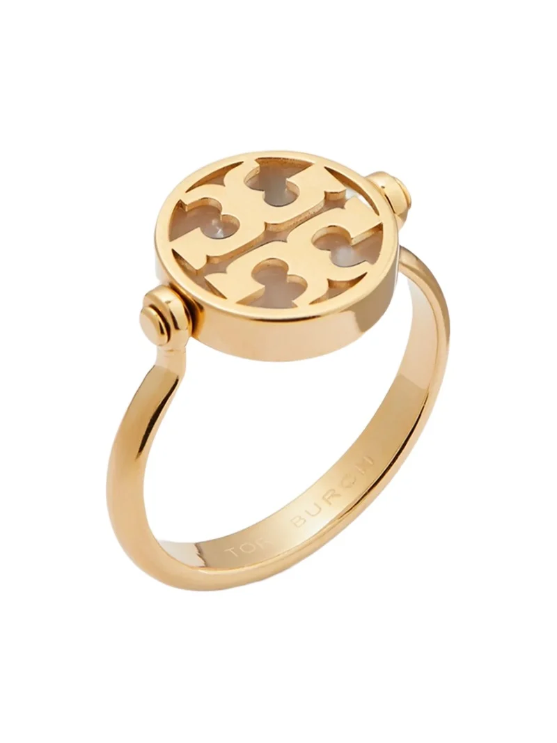 Women's Icon 18K-Gold-Plated & Mother-of-Pearl Ring - Tory Gold