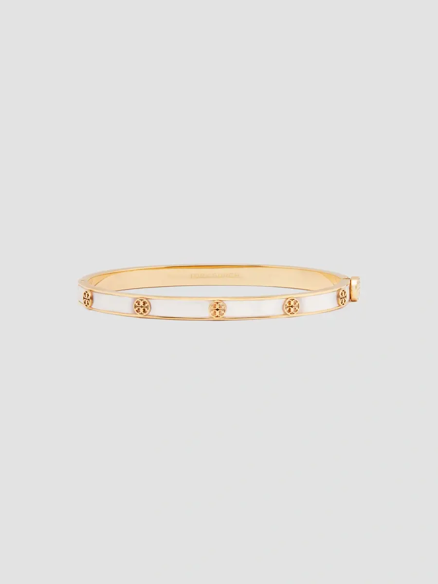 Tory Burch Women's 18K-Gold-Plated Stainless Steel & Mother-of-Pearl Bangle Bracelet | Thumbnail 3 Tory Burch Women's 18K-Gold-Plated Stainless Steel & Mother-of-Pearl Bangle Bracelet | Thumbnail 3