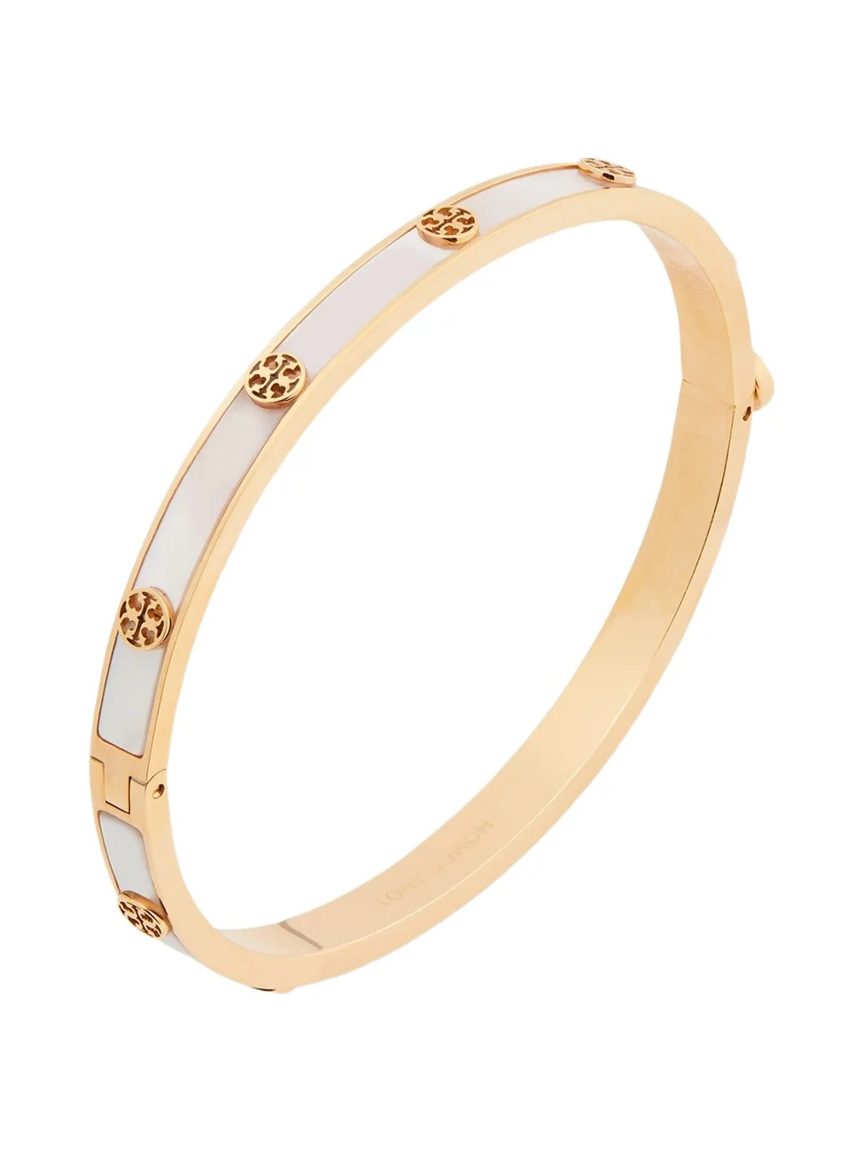 Women's 18K-Gold-Plated & Mother-of-Pearl Bangle - Tory Gold