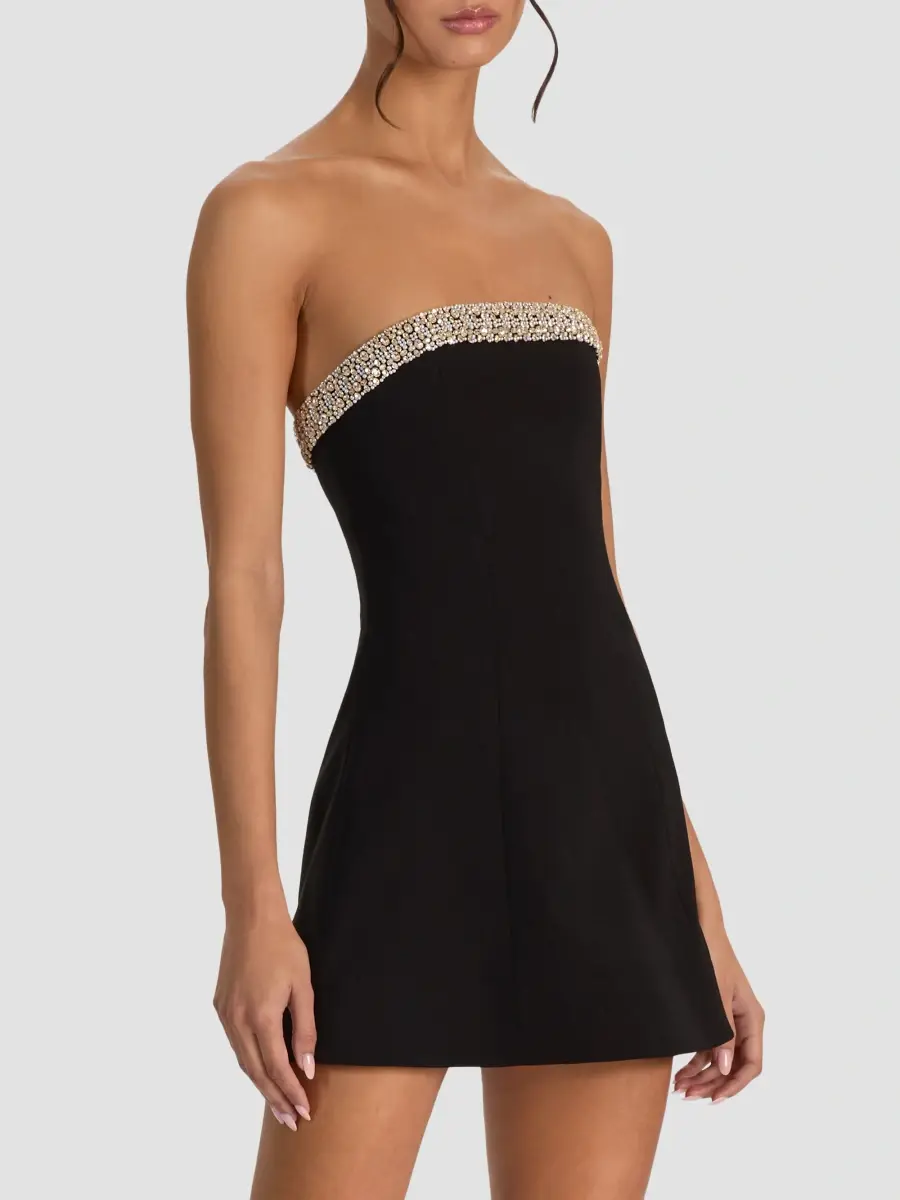 Alice + Olivia Women's Katya Embellished Sculpted Romper | Thumbnail 6 Alice + Olivia Women's Katya Embellished Sculpted Romper | Thumbnail 6