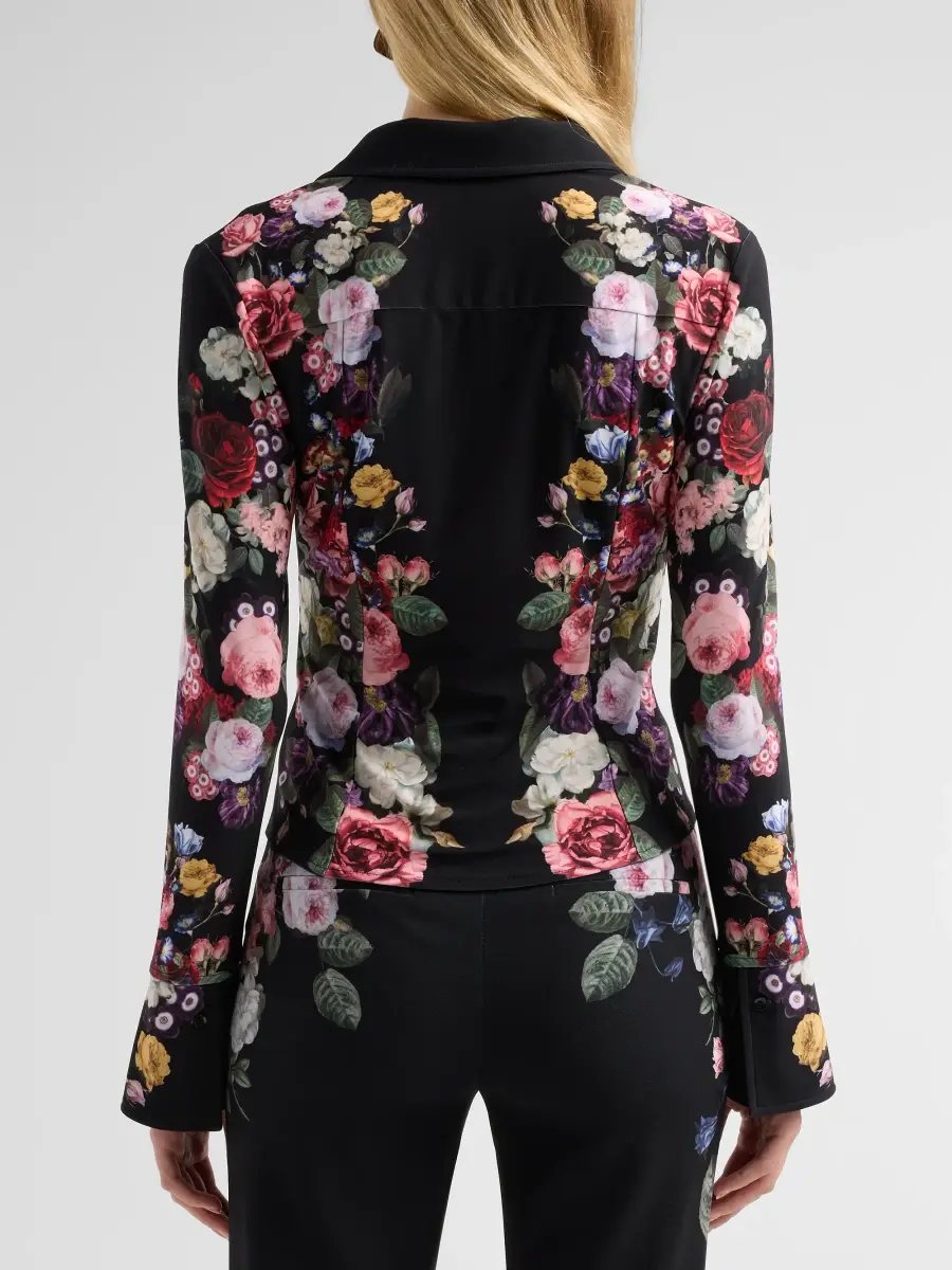 Alice + Olivia Women's Freya Floral Fitted Top | Thumbnail 3 Alice + Olivia Women's Freya Floral Fitted Top | Thumbnail 3