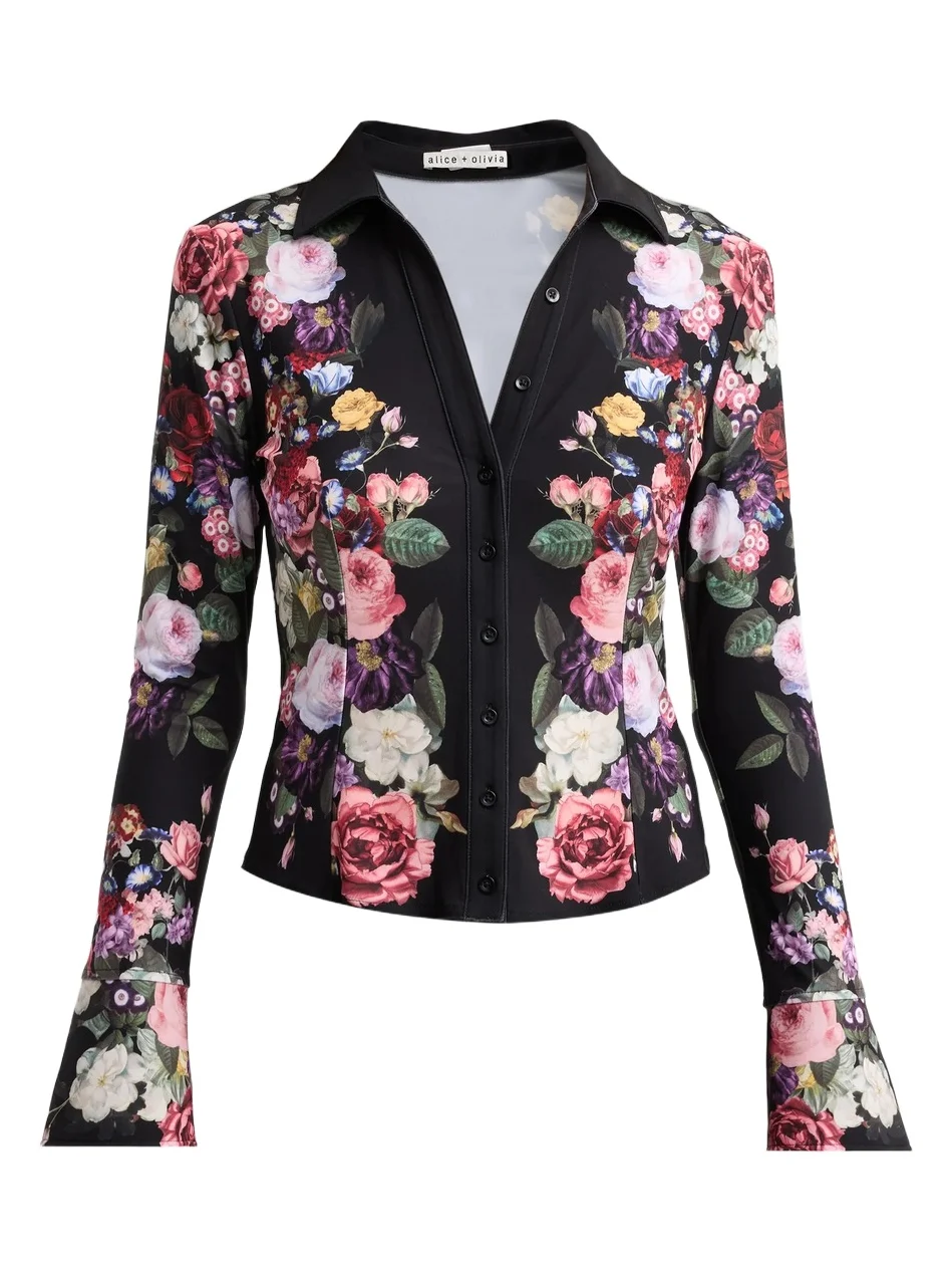 Women's Freya Floral Fitted Top Women's Freya Floral Fitted Top