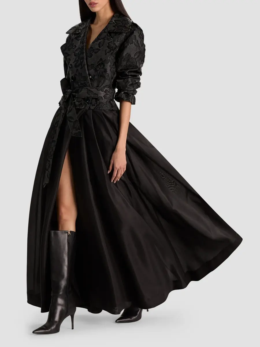 Alice + Olivia Women's Nevada Floral Double-Breasted Trench Coat | Thumbnail 6 Alice + Olivia Women's Nevada Floral Double-Breasted Trench Coat | Thumbnail 6
