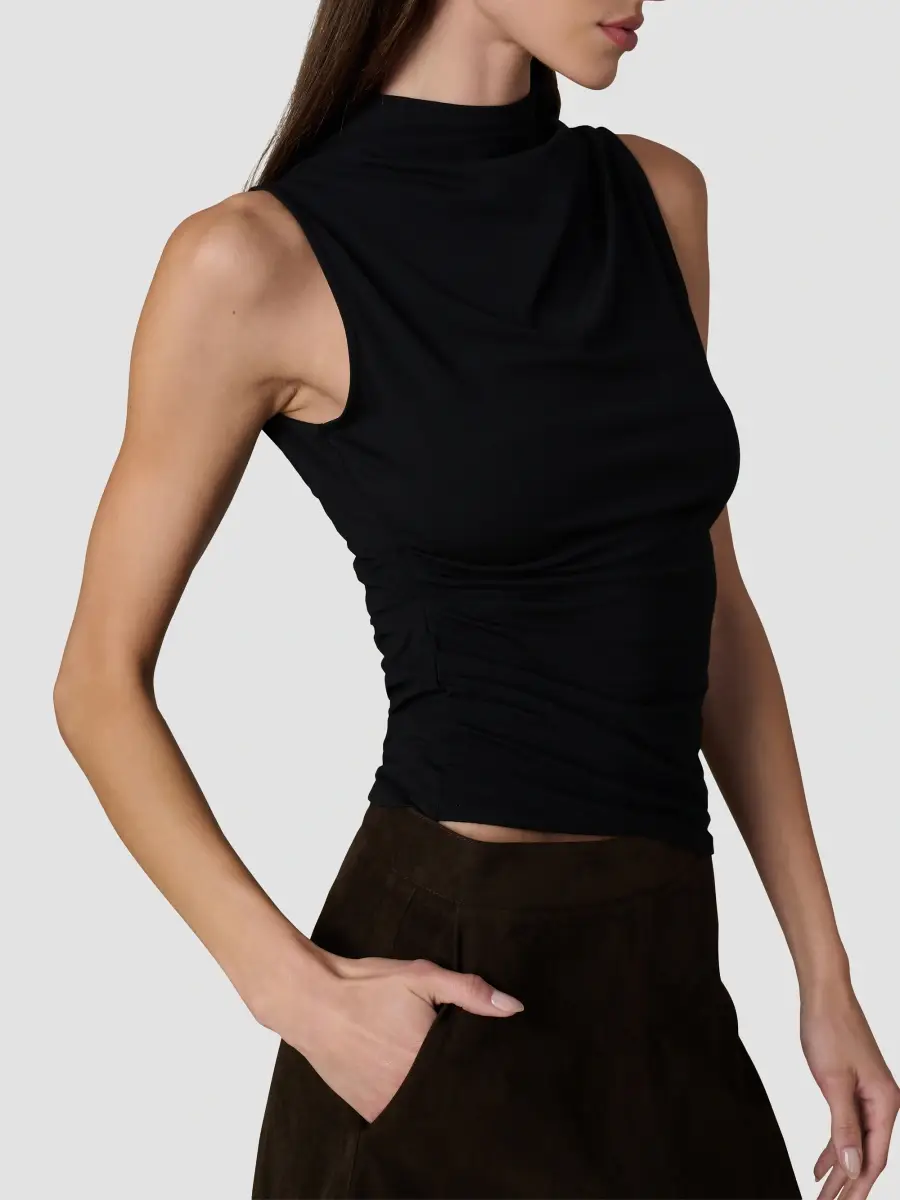Joe's Jeans Women's The Dove Draped Sleeveless Top | Thumbnail 5 Joe's Jeans Women's The Dove Draped Sleeveless Top | Thumbnail 5