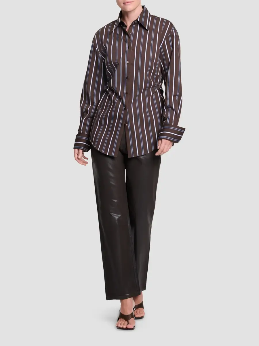 TWP Women's The Night We Met Striped Cotton-Blend Shirt | Thumbnail 2 TWP Women's The Night We Met Striped Cotton-Blend Shirt | Thumbnail 2