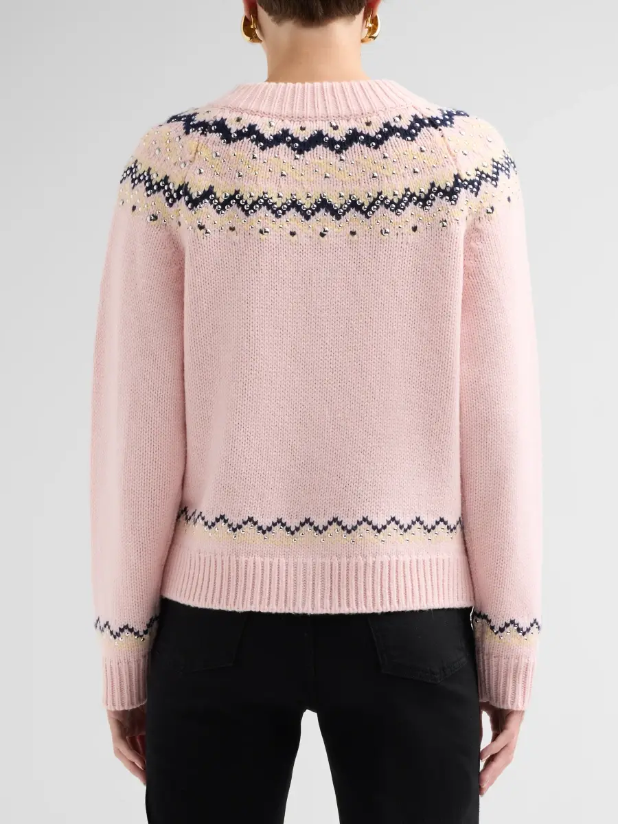 rag & bone Women's Fallon Stud Fair Isle Cardigan | Thumbnail 3 rag & bone Women's Fallon Stud Fair Isle Cardigan | Thumbnail 3