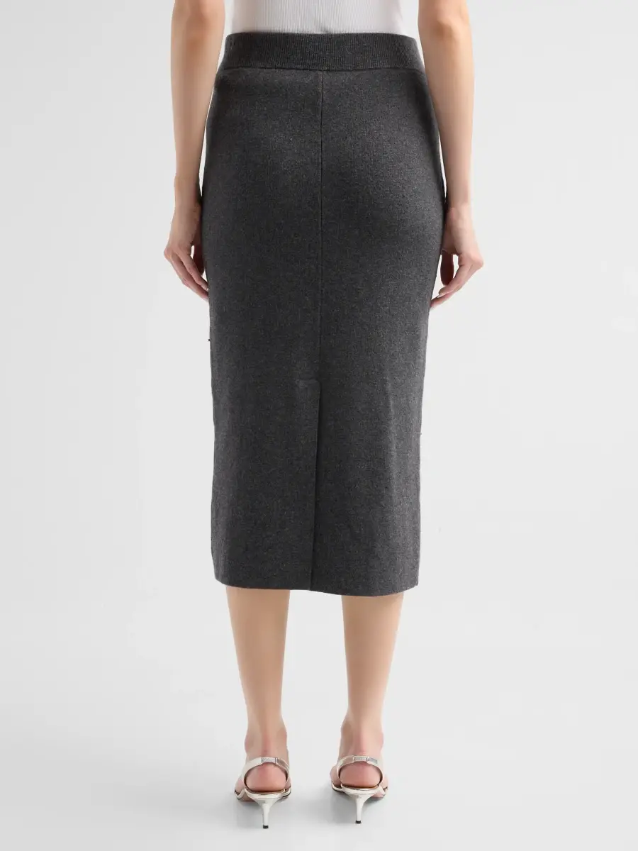 Milly Women's Iyla Embellished Knit Midi Skirt | Thumbnail 3 Milly Women's Iyla Embellished Knit Midi Skirt | Thumbnail 3
