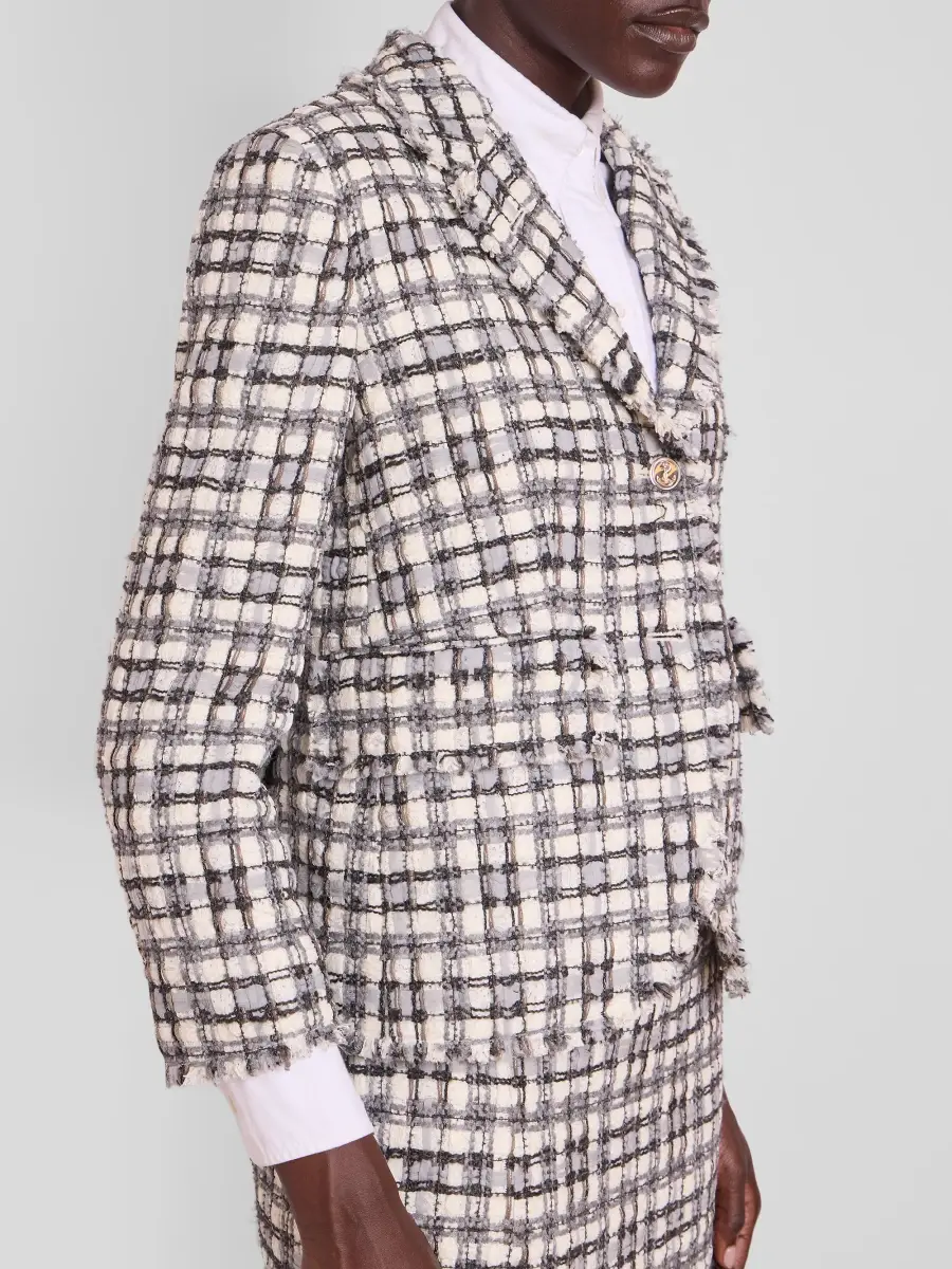 Thom Browne Women's Tweed Single-Breasted Blazer | Thumbnail 5 Thom Browne Women's Tweed Single-Breasted Blazer | Thumbnail 5