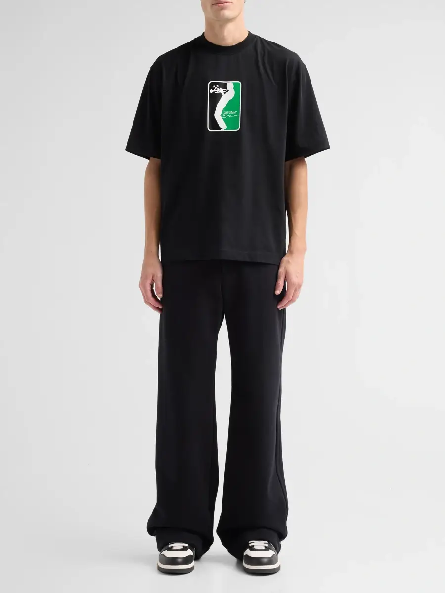 Off-White Men's League Skate Cotton Crewneck T-Shirt | Thumbnail 2