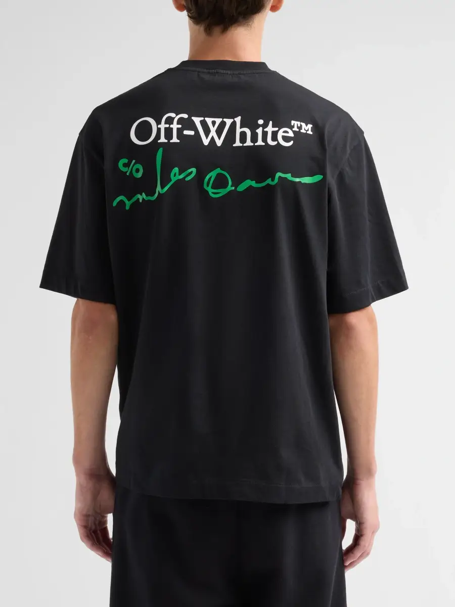 Off-White Men's League Skate Cotton Crewneck T-Shirt | Thumbnail 3