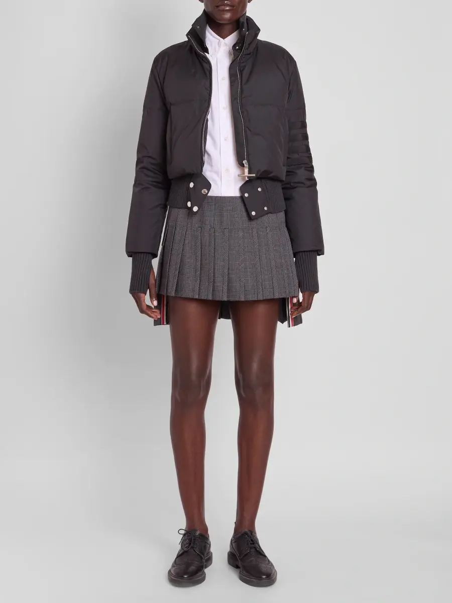 Thom Browne Women's Ripstop Zip-Front Down Crop Jacket | Thumbnail 2