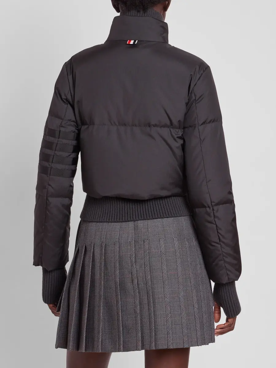 Thom Browne Women's Ripstop Zip-Front Down Crop Jacket | Thumbnail 3