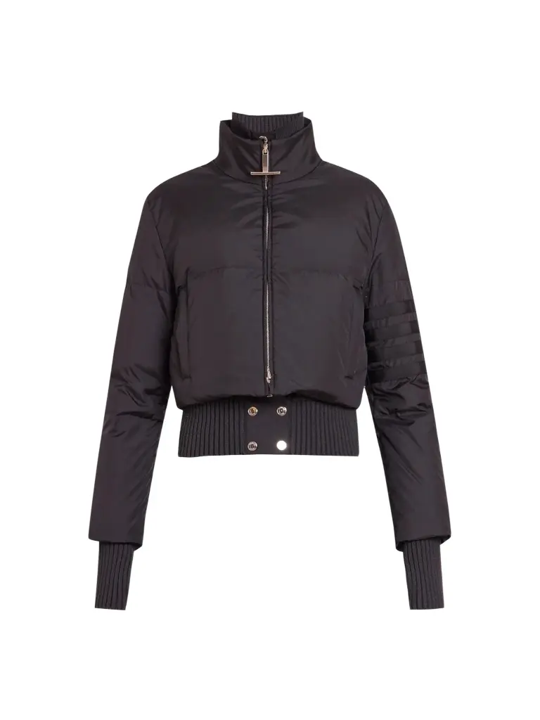 Women's Ripstop Zip-Front Down Crop Jacket Women's Ripstop Zip-Front Down Crop Jacket