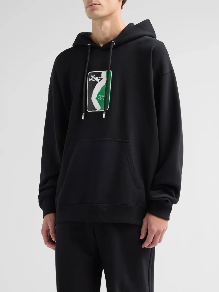 Off-White Men's League Skate Cotton Hoodie | Thumbnail 4 Off-White Men's League Skate Cotton Hoodie | Thumbnail 4