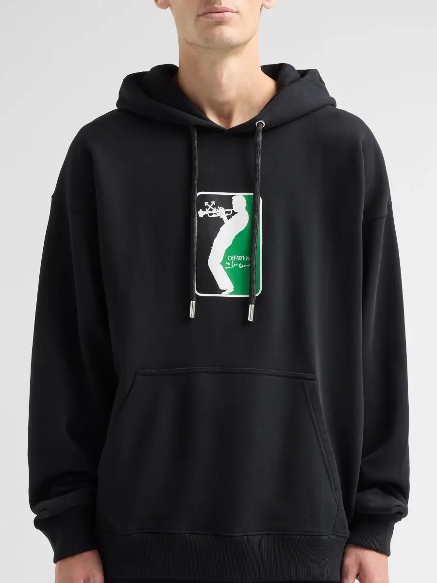 Off-White Men's League Skate Cotton Hoodie | Thumbnail 5 Off-White Men's League Skate Cotton Hoodie | Thumbnail 5