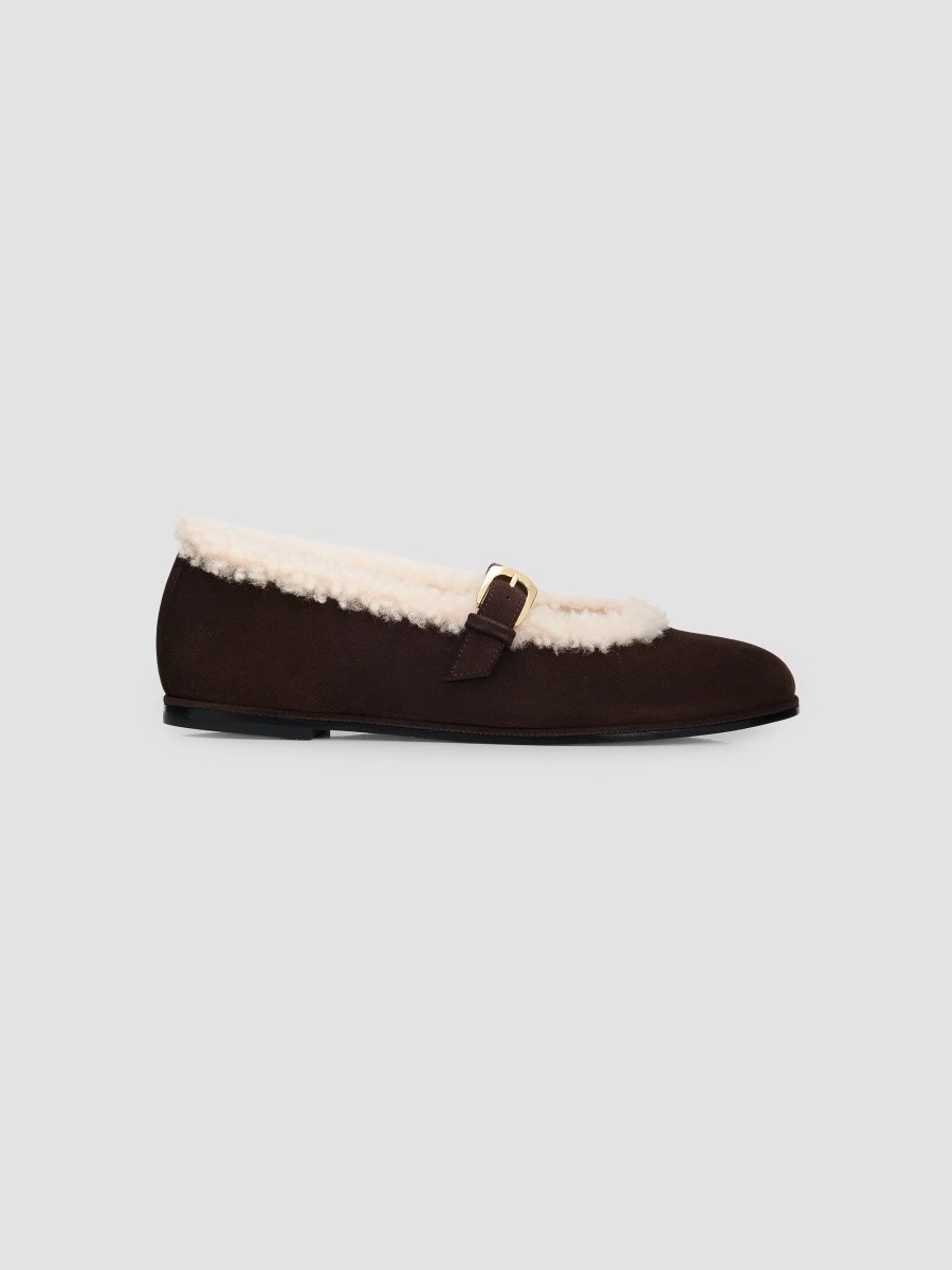 Women's Sai Shearling-Lined Suede Mary Janes Women's Sai Shearling-Lined Suede Mary Janes